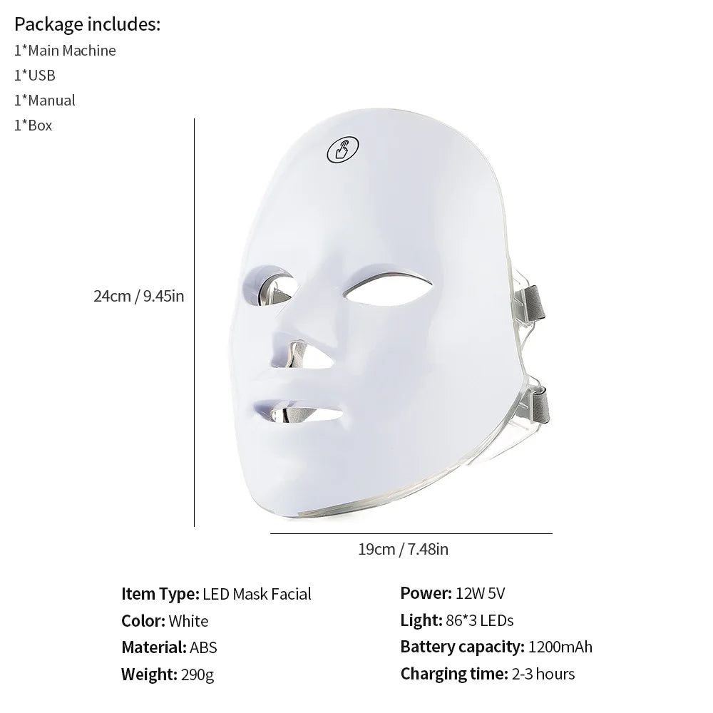 Advanced LED Facial & Neck Mask – Youthful Glow & Skin Care