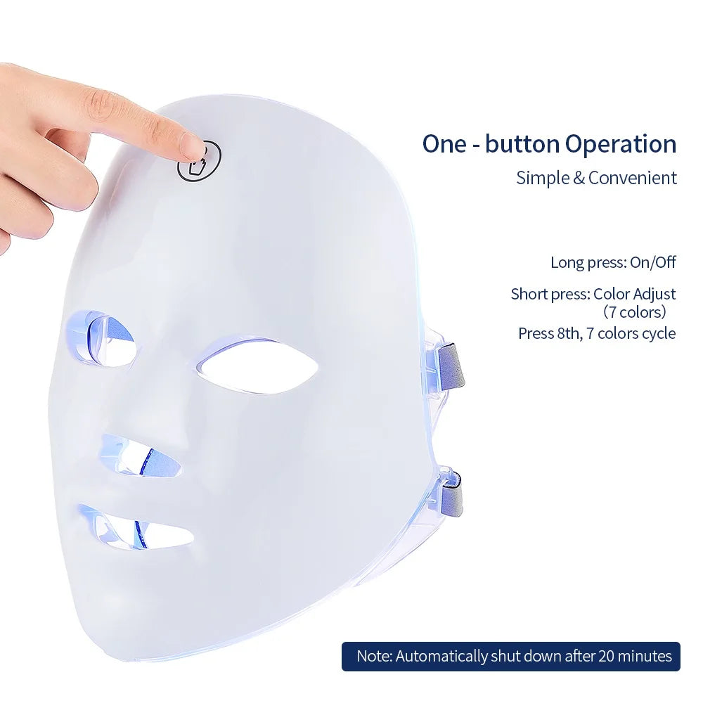 Advanced LED Facial & Neck Mask – Youthful Glow & Skin Care