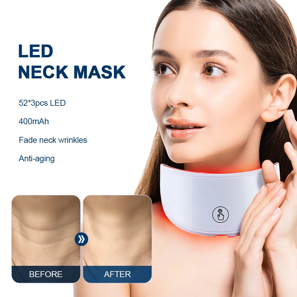 Advanced LED Facial & Neck Mask – Youthful Glow & Skin Care